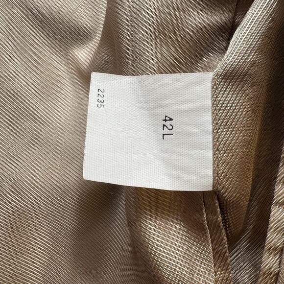 Vintage 80s–90s Oscar de la Renta Men’s Wool Brown Houndstooth Blazer 42L - Picture 6 of 13